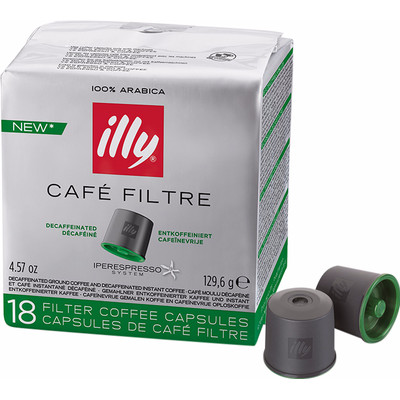 Image of illy filterkoffie CafeÃ¯nevrije branding Iperespresso Capsules - 108 st.