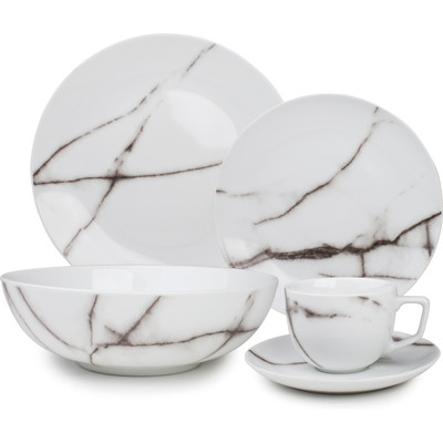 Image of S&P Serviesset 20-delig Marble