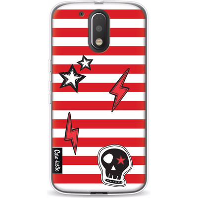 Image of Casetastic Softcover Motorola Moto G4/G4 Plus Red Patches