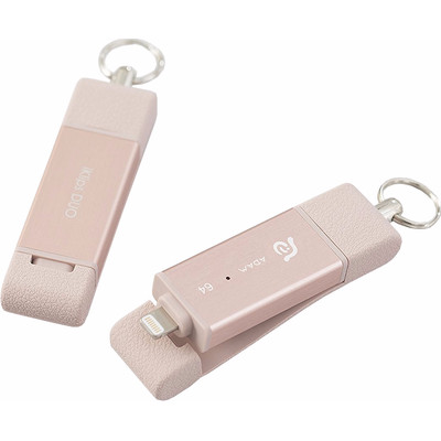 Image of Adam Elements iKlips Flash Drive DUO 64 GB Rose Gold