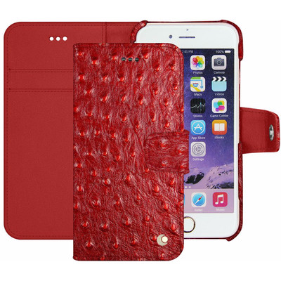 Image of Noreve Tradition B Ostrich Leather Case Apple iPhone 7 Rood