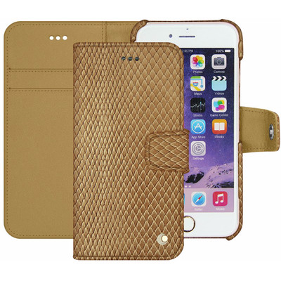 Image of Noreve Tradition B Snake Leather Case Apple iPhone 7 Plus Beige