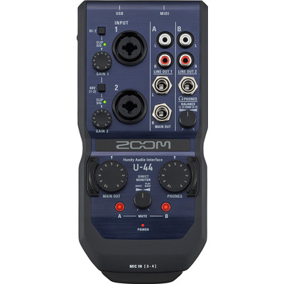 Image of Audio interface Zoom U-44 Incl. software, Monitor-controlling