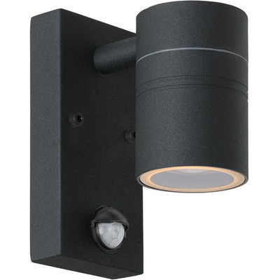 Image of Lucide Arne LED Wandlamp Zwart met Bewegingssensor S