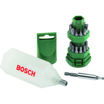 Image of Bitset 25-delig Bosch Promoline 2607019503 Plat, Kruiskop Phillips, Kruiskop Pozidriv, Torx