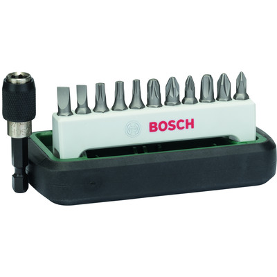 Image of Bitset 12-delig Bosch 2608255994 Plat, Kruiskop Phillips, Kruiskop Pozidriv, Torx