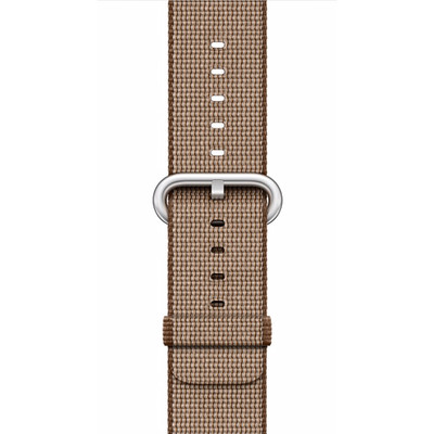 Image of Apple Watch 42mm Polsband Nylon Koffiebruin/Karamel