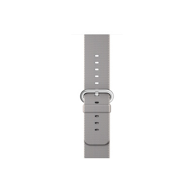 Image of Apple Watch 38mm Polsband Nylon Parelgrijs