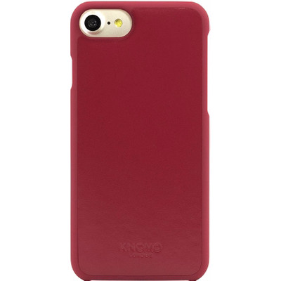 Image of Knomo Leather Back Cover Apple iPhone 7 Rood