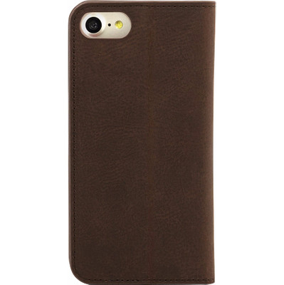 Image of Knomo Leather Book Case Apple iPhone 7 Bruin