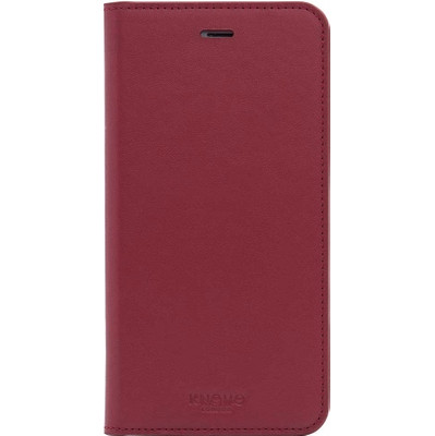 Image of Knomo Leather Book Case Apple iPhone 7 Plus Rood