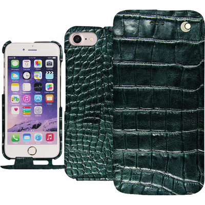Image of Noreve Tradition Crocodile Leather Case Apple iPhone 7 Groen