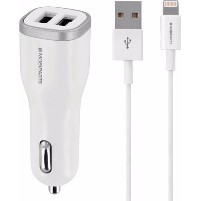 Image of Mobiparts Autolader Dual USB 4.8A Lightning Wit