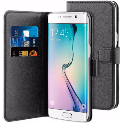 Image of BeHello Wallet Case Samsung Galaxy S6 Edge Plus Zwart