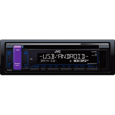 Image of JVC Autoradio enkel DIN 4 x 50 W Audio, stereo (3.5 mm jackplug), USB