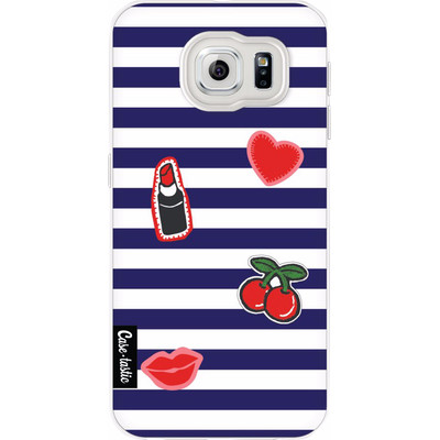 Image of Casetastic Softcover Samsung Galaxy S6 Navy Patches