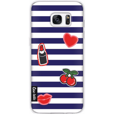 Image of Casetastic Softcover Samsung Galaxy S7 Edge Navy Patches