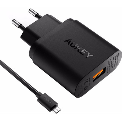 Image of Aukey PA-T9 Quick Charge 3.0 Micro USB Zwart