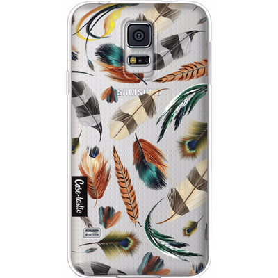 Image of Casetastic Softcover Samsung Galaxy S5 Feathers Multi