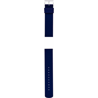 Image of Skagen Horlogebandje Blauw Leer