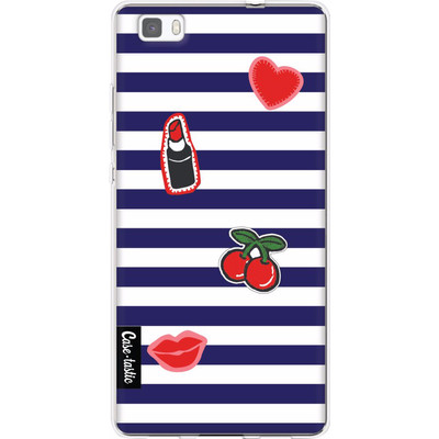 Image of Casetastic Softcover Huawei P8 Lite Navy Patches