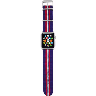Image of Trust Apple Watch 38mm Polsband Nylon Blue Striped