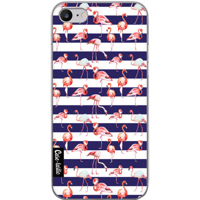 Image of Casetastic Softcover Apple iPhone 7 Navy Flamingo