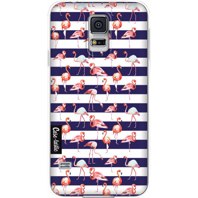 Image of Casetastic Softcover Samsung Galaxy S5 Navy Flamingo