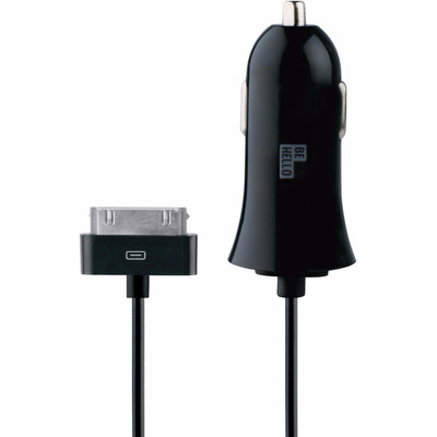 Image of Be Hello BeHello Car Charger with Cable 30 pin (1,2m) 2.1A Straight Black