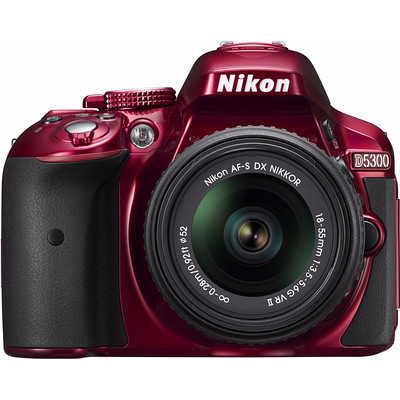 Image of Nikon D5300 rood + AF-P 18-55mm VR