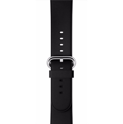Image of Apple Watch 42mm Polsband Klassiek Leer Zwart