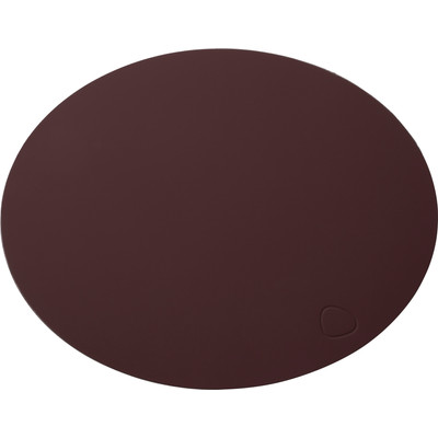 Image of LIND DNA Table Mat Oval S Softbuck Bordeaux