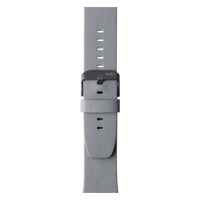 Image of Belkin Apple Watch Leren Polsband 42mm Gray