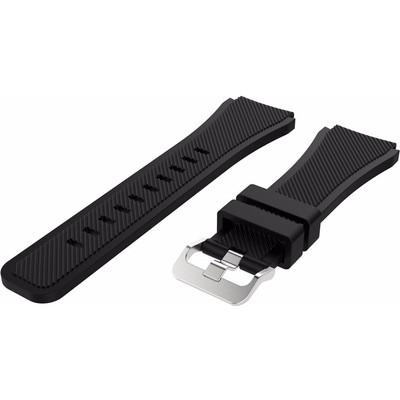 Image of Just in Case Samsung Gear S3 Silicone Watchband Black