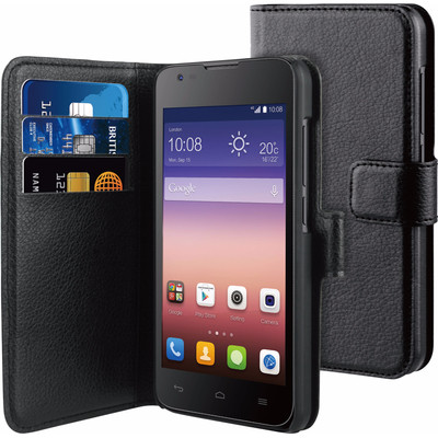 Image of BeHello Wallet Huawei Ascend Y550 Book Case Zwart