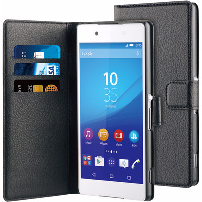 Image of BeHello Wallet Sony Xperia Z3 Plus Book Case Zwart