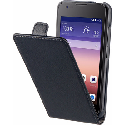Image of BeHello Huawei Ascend Y550 Flip Case Zwart