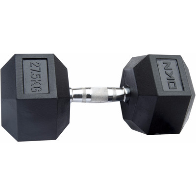 Image of DKN Rubber Hex Dumbbell 27,5 kg