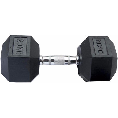 Image of DKN Rubber Hex Dumbbell 20 kg