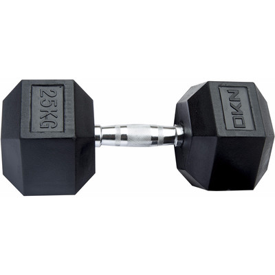 Image of DKN Rubber Hex Dumbbell 25 kg