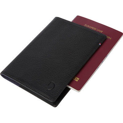Image of Decoded Leather Passport Holder Black