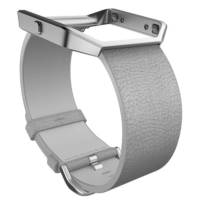 Image of Fitbit Blaze Polsband Leather Mist Grey - S