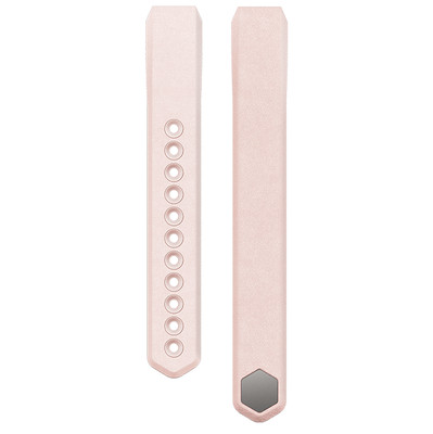 Image of Fitbit Alta Polsband Leather Blush Pink - L