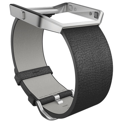 Image of Fitbit Blaze Polsband Leather Black - L