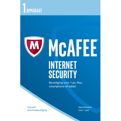 Image of McAfee Internet Security 2017 1 jaar abonnement /1 gebruiker