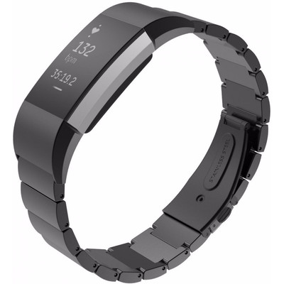 Image of Just in Case Stainless Steel Polsband Fitbit Charge 2 Zwart