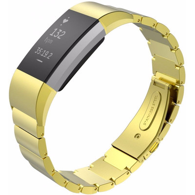 Image of Just in Case Stainless Steel Polsband Fitbit Charge 2 Goud