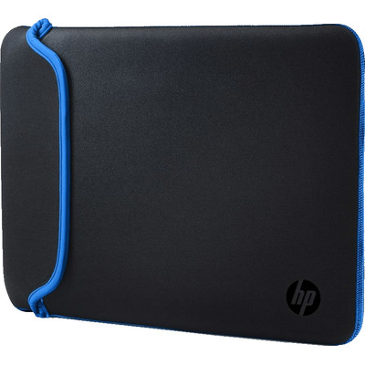 Image of HP - Neoprene Laptop Sleeve 13.3"", Black/Blue (V5C25AA#ABB)