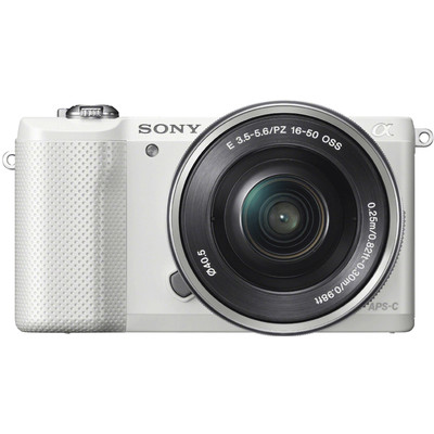Image of E-mount systeemcamera Sony Alpha 5000 set incl. standaard-zoomlens Wit