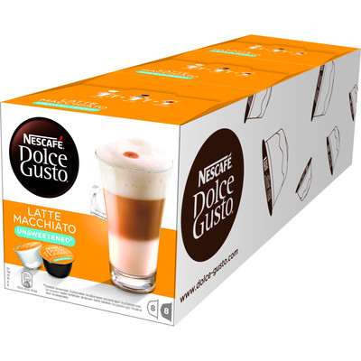 Image of Dolce Gusto Latte Macchiato Unsweetened 3 pack